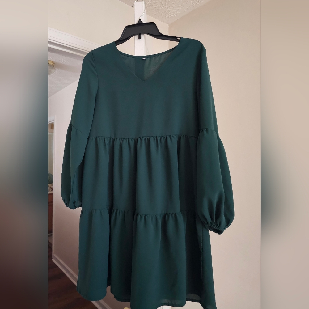Green Baby Doll Women's Dress Small